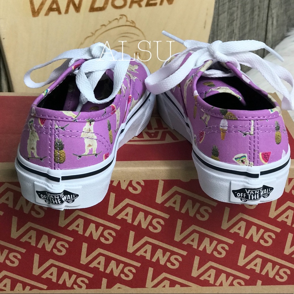 NWT VANS Authentic Pool Vibes African Viol Kid’s - Picture 5 of 7